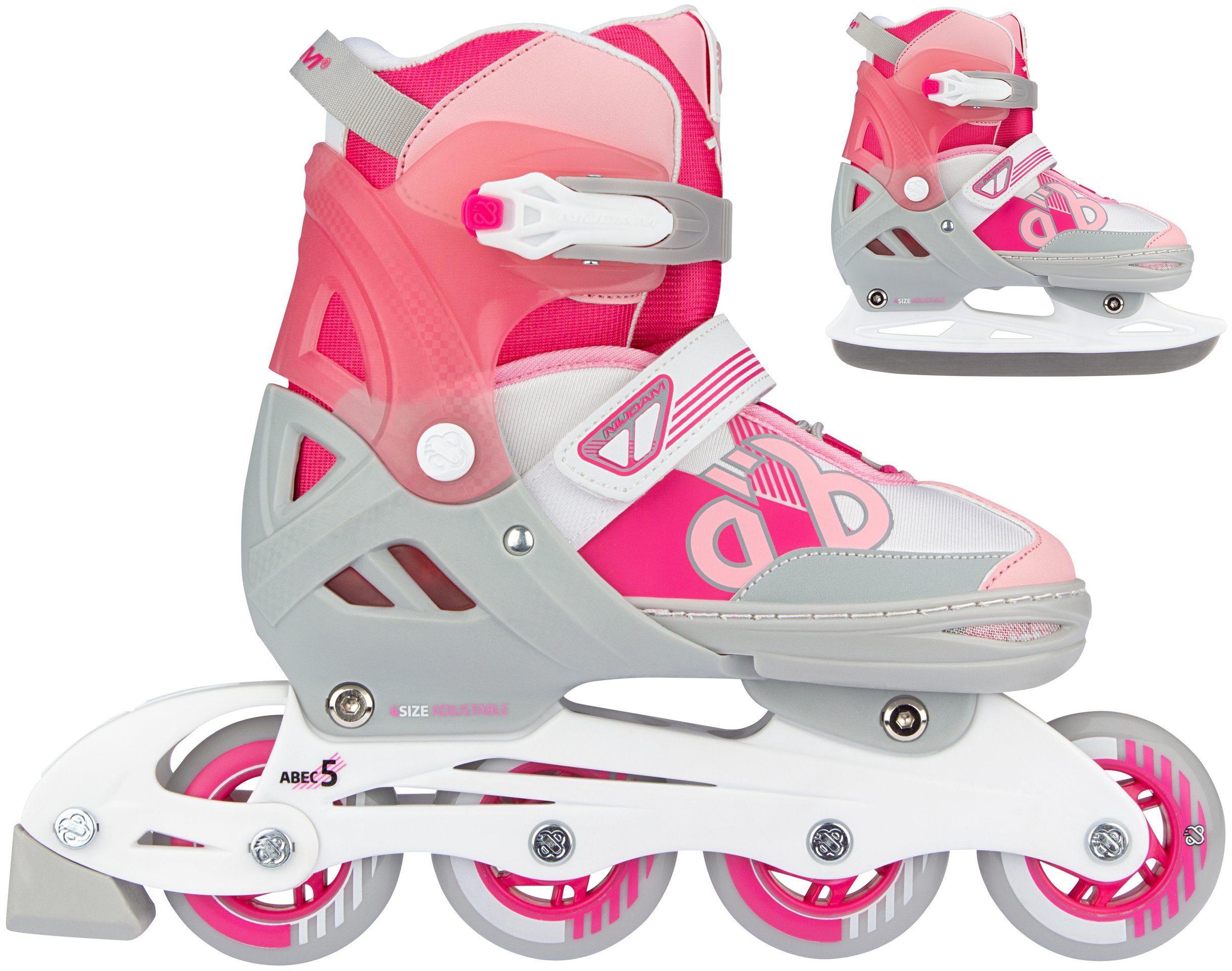 Skates Combo Adjustable  Bold Berry