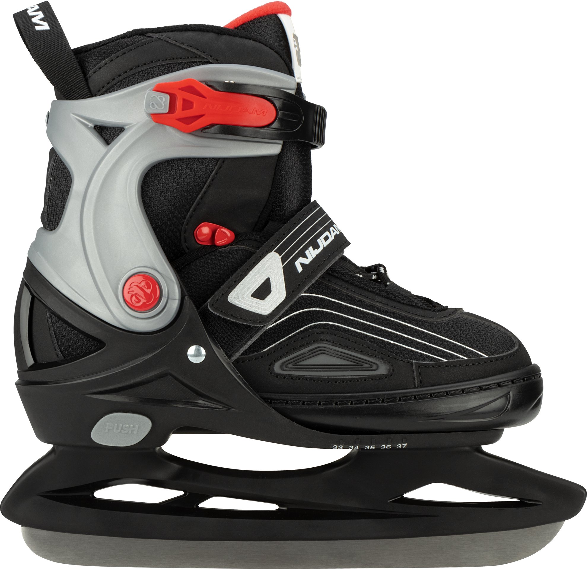 Ice Hockey Skates Adjustable SemiSoftboot Pond Pirate