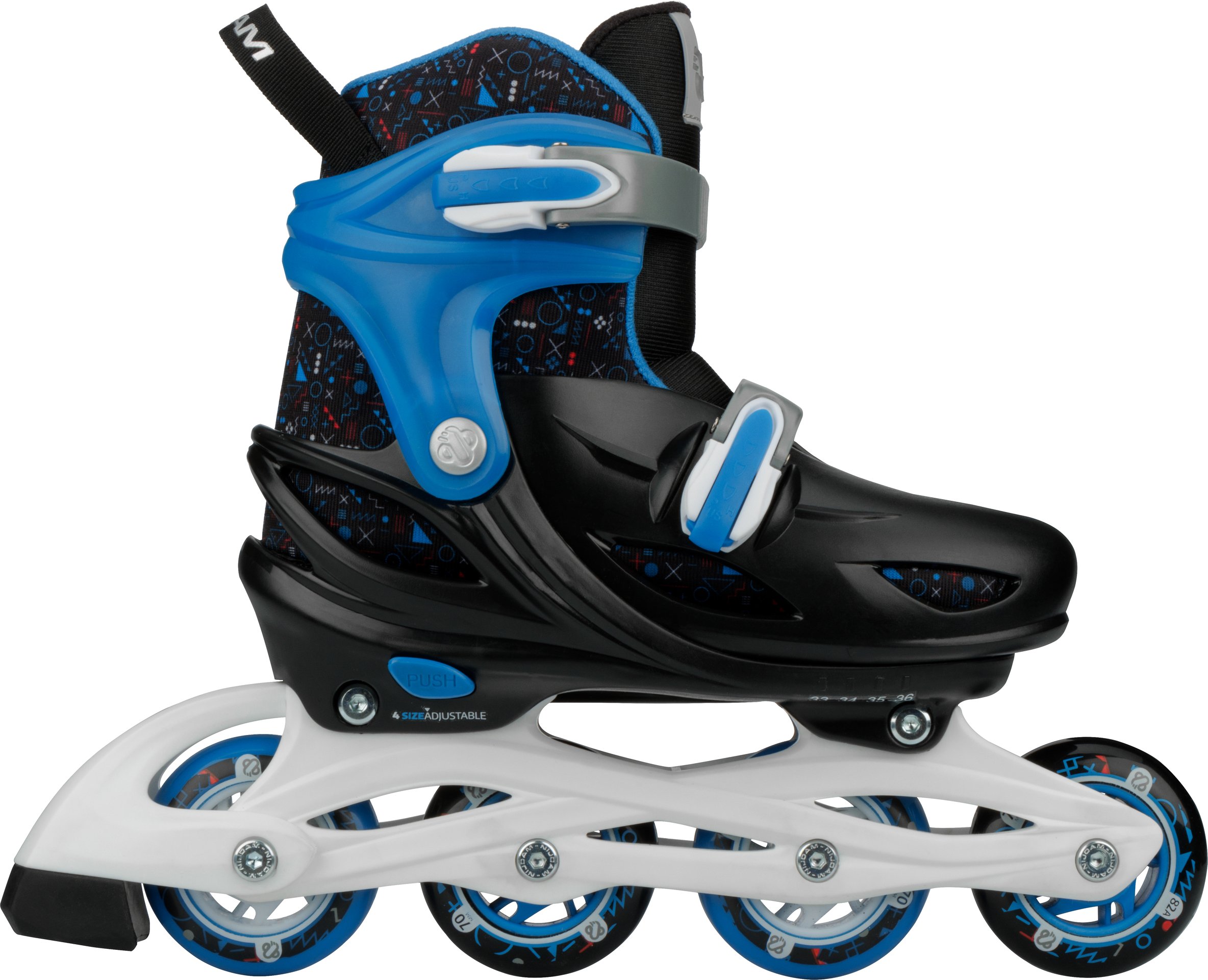 Inline Skates Adjustable  Blue Goo