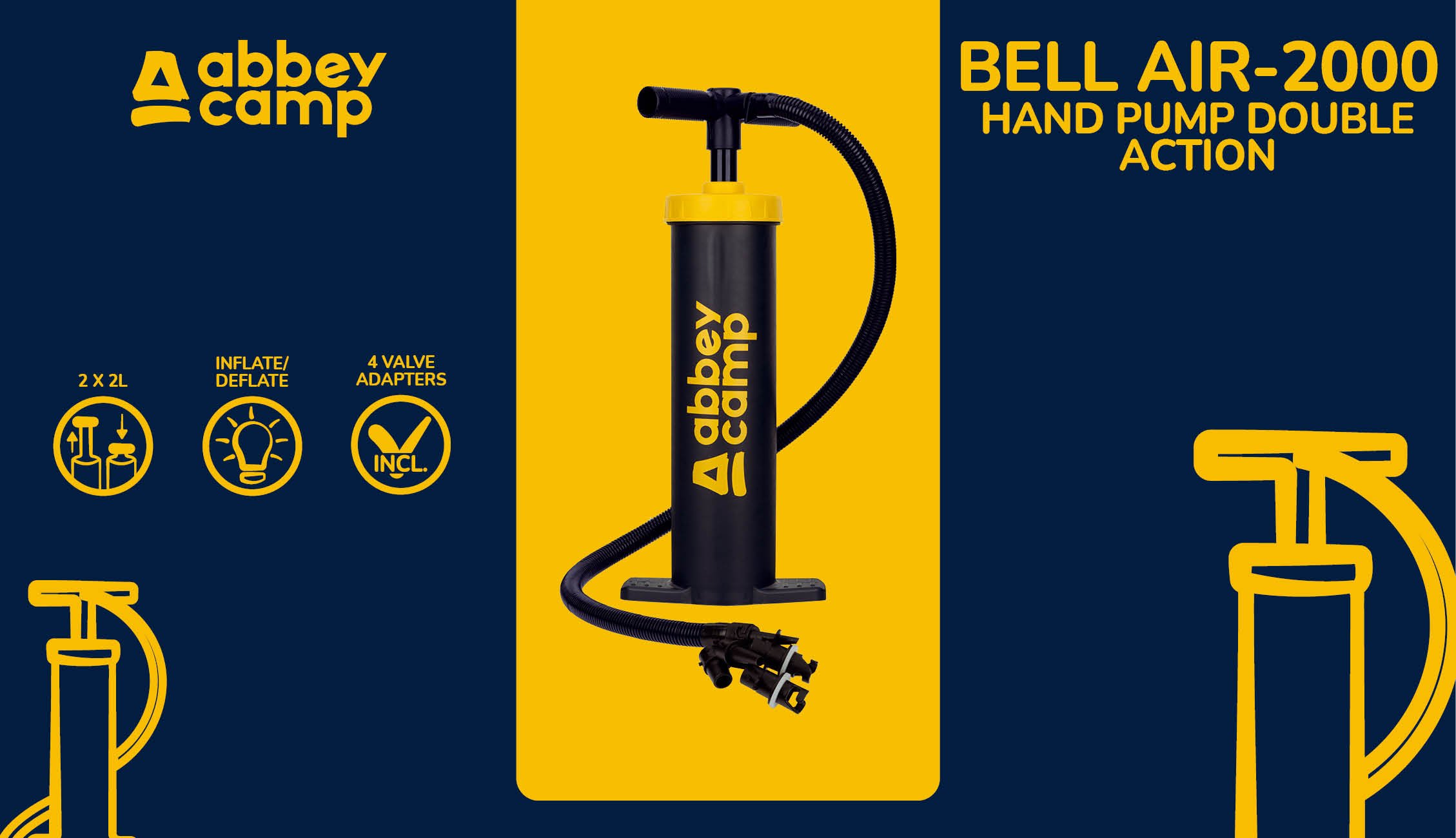 Hand Pump Double Action  BELL AIR2000 - Image 7