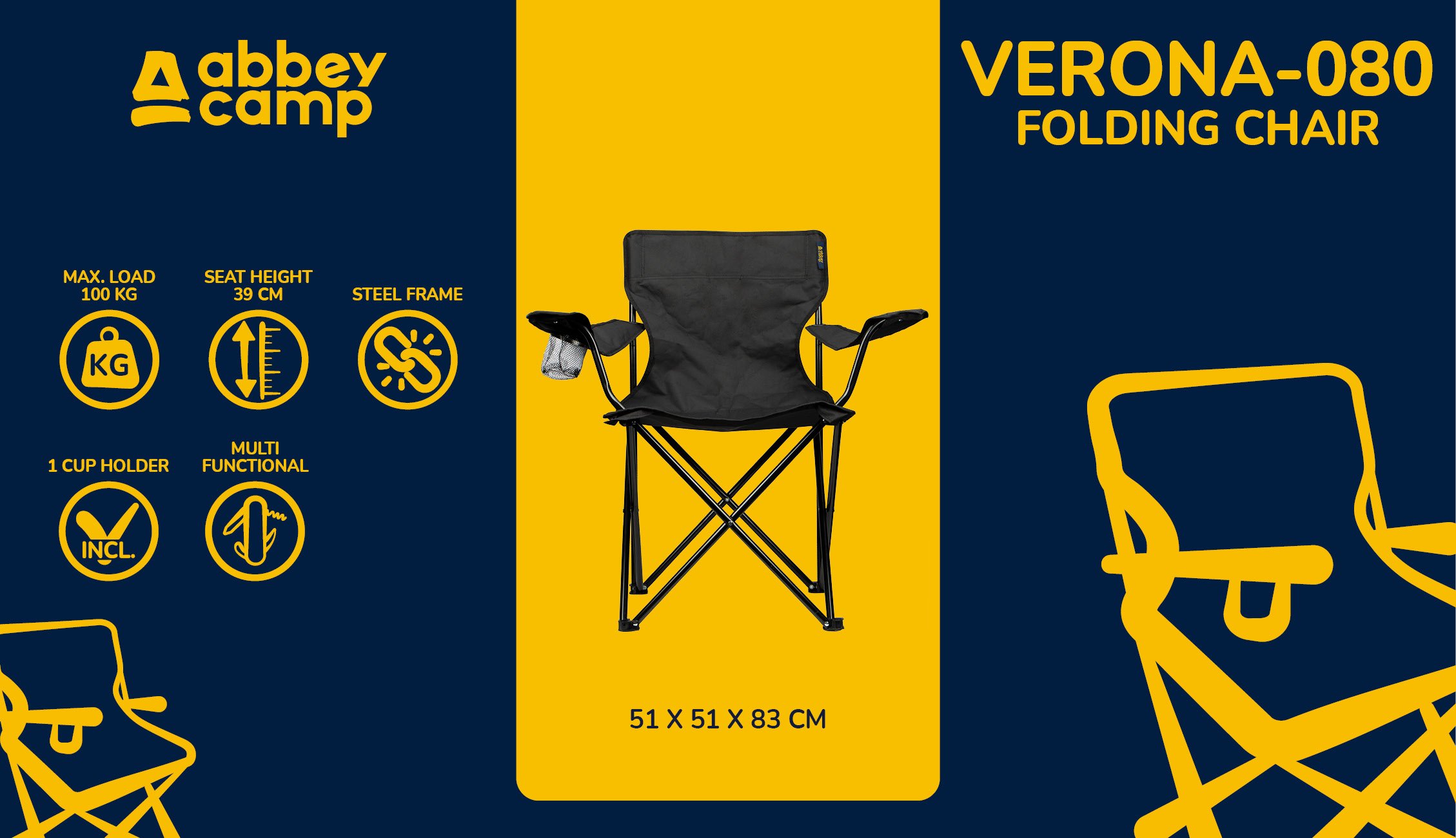 Folding Chair  Verona080 - Image 5