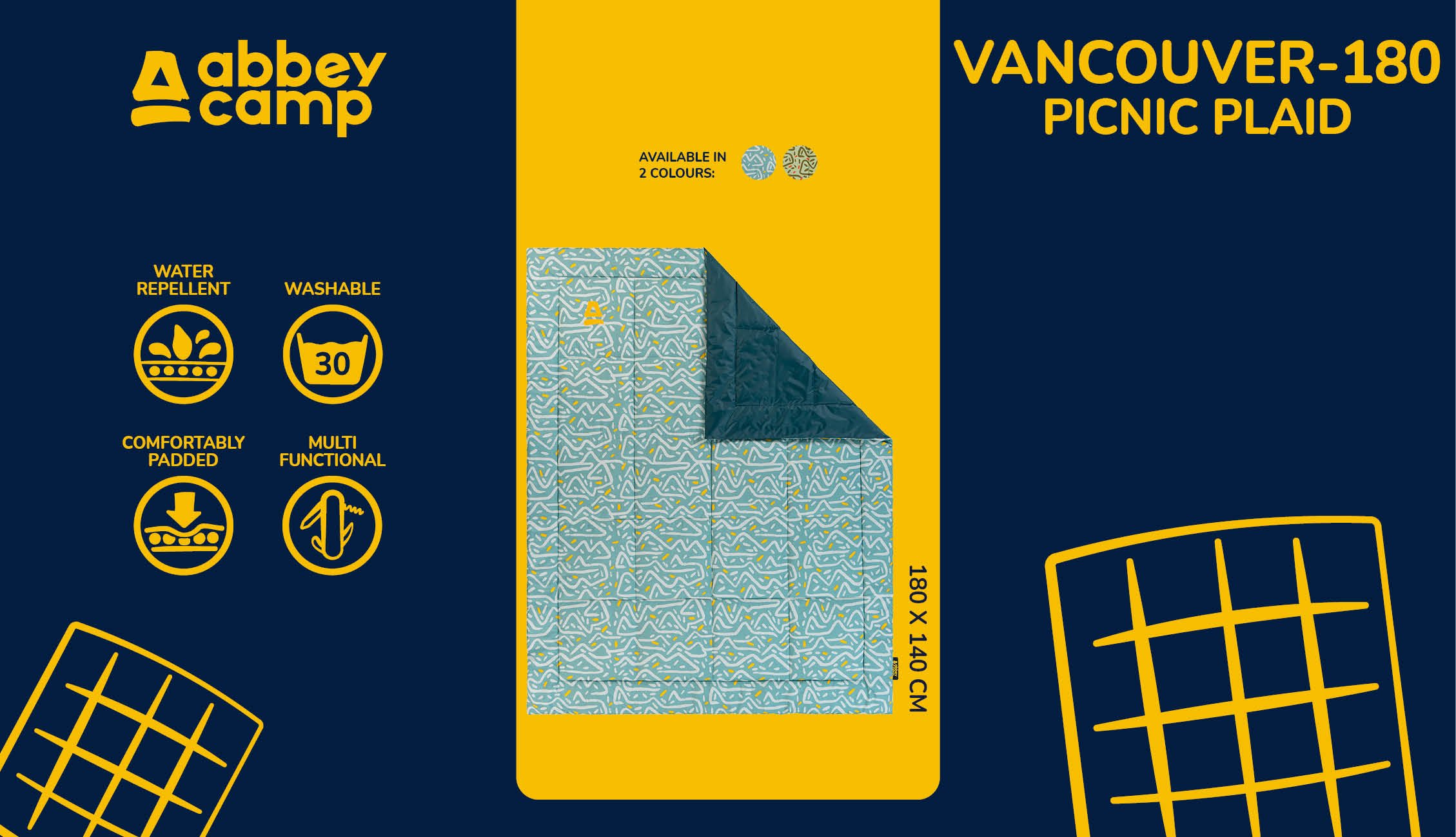 Picnic Plaid Padded Print VANCOUVER180 - Image 5