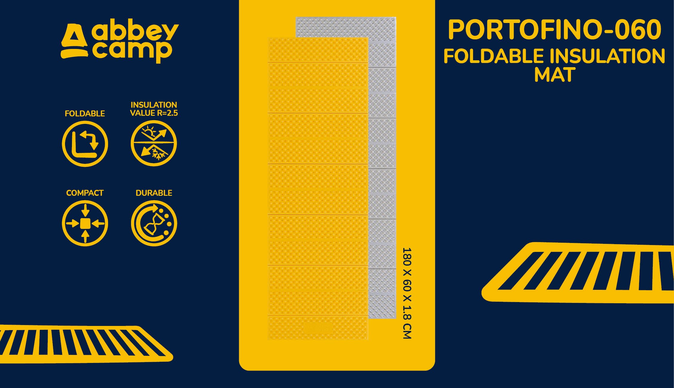 Insulation Mat Foldable XPESilver  PORTOFINO060 - Image 2