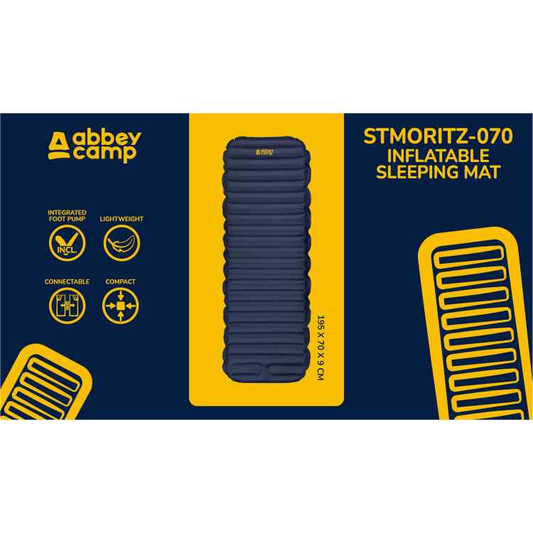 Inflatable Sleeping Mat 9 cm  STMORITZ070 - Image 9