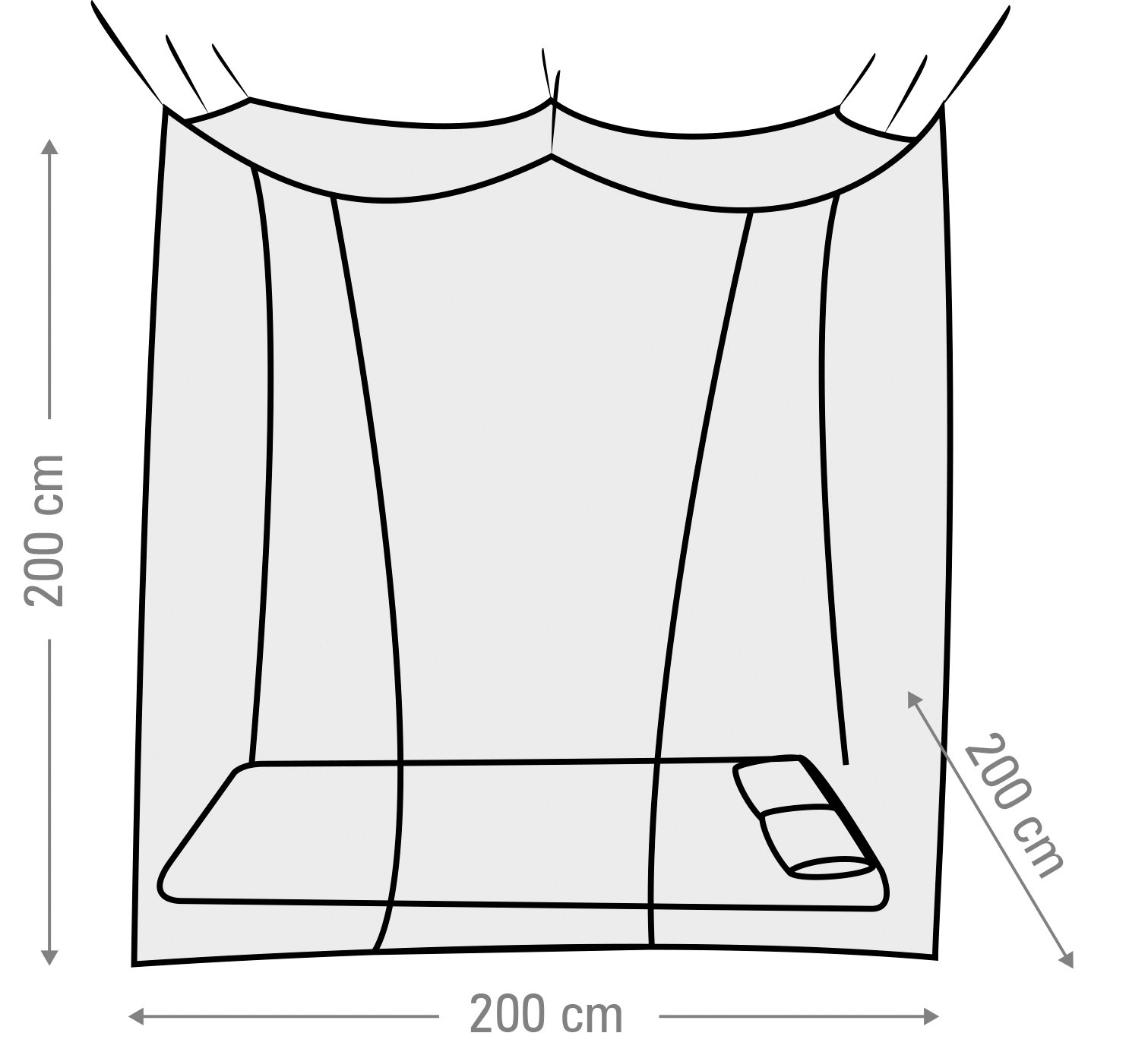 Mosquito Net Box 2 person HANOI800 - Bilde 8