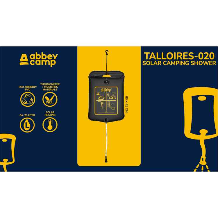 Solar Camp Shower 20 Liter  TALLOIRES020 - Image 7