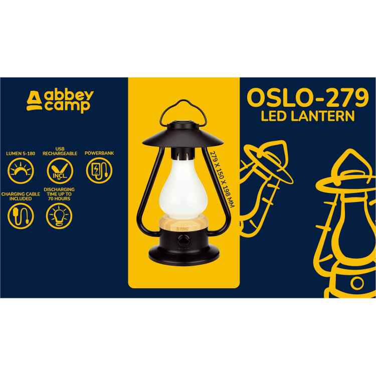 LED Lantern Retro Large  OSLO279 - Image 6
