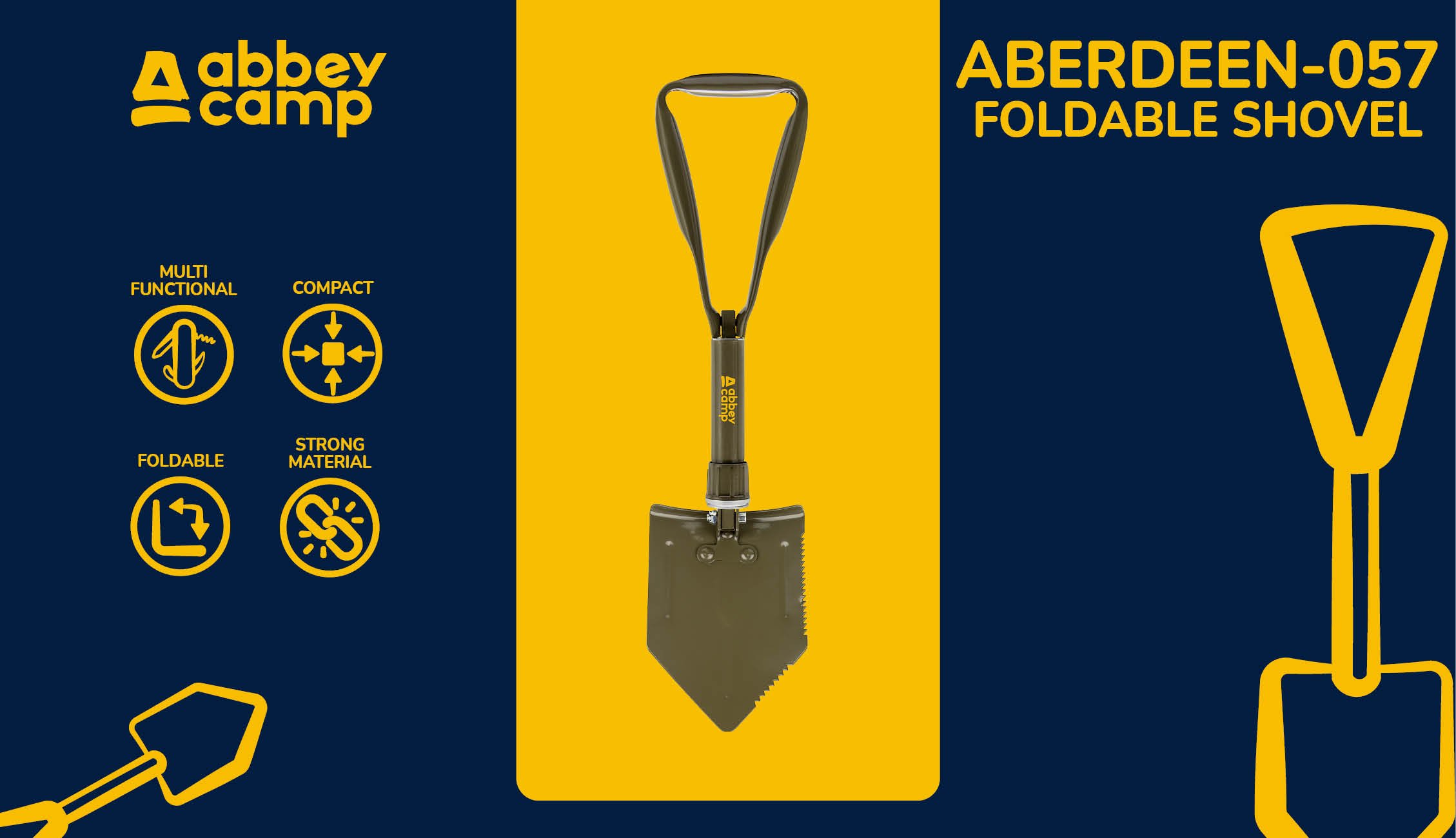 Pioneer Shovel Foldable ABERDEEN057 - Bilde 7