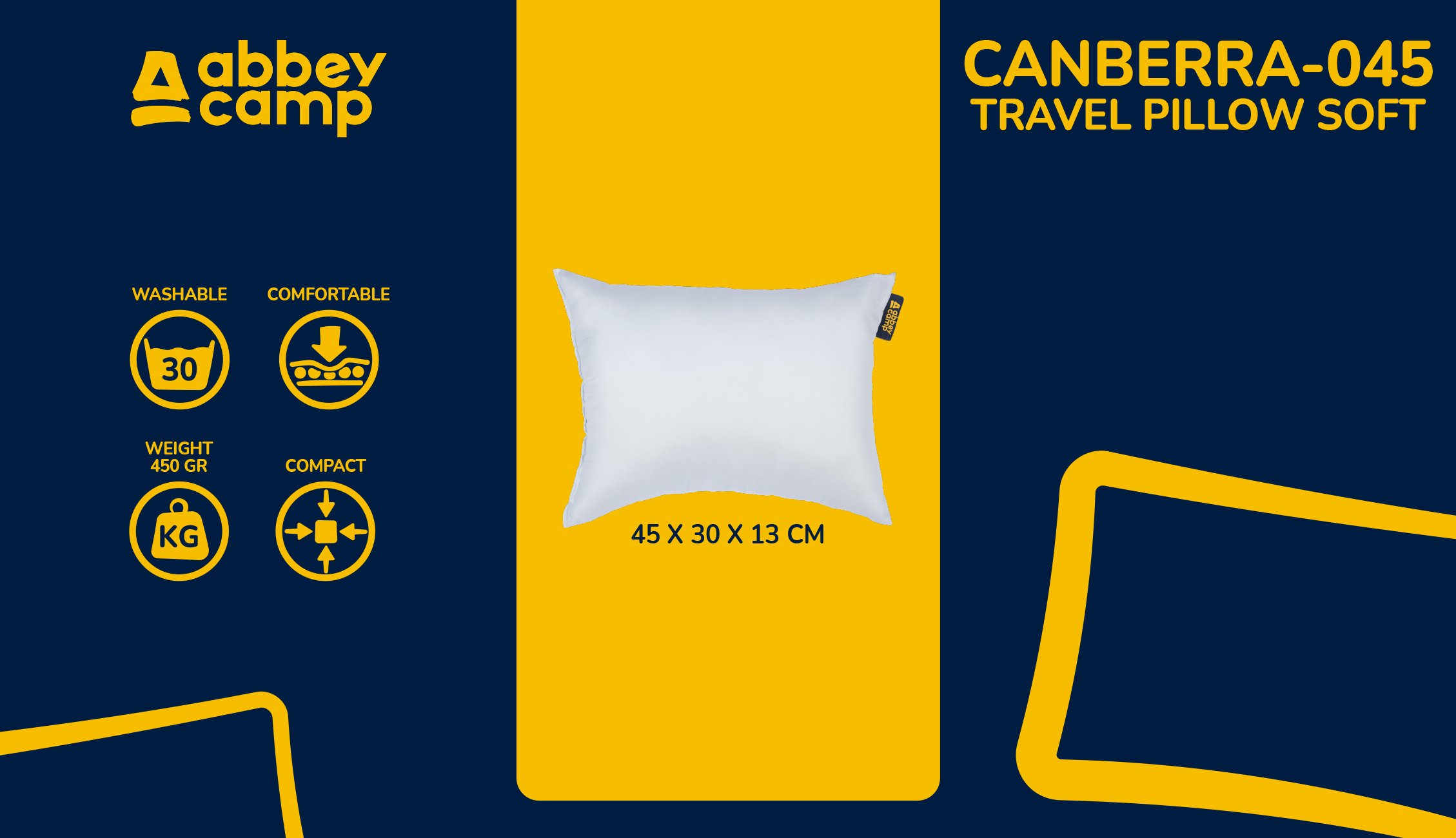 Travel Pillow Soft 45x30x13 cm  CANBERRA045 - Image 4