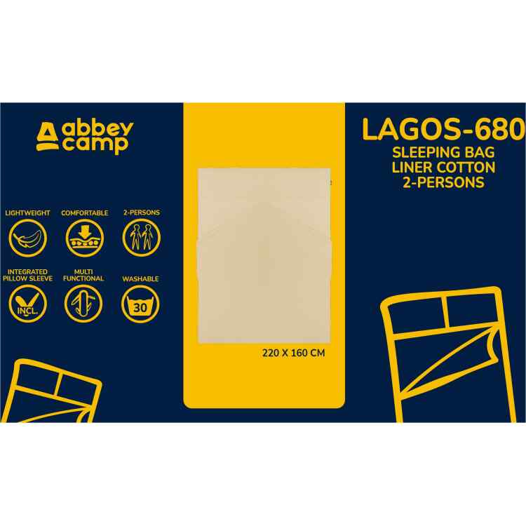 Sleeping Bag Liner Cotton 2 Person  LAGOS680 - Image 4
