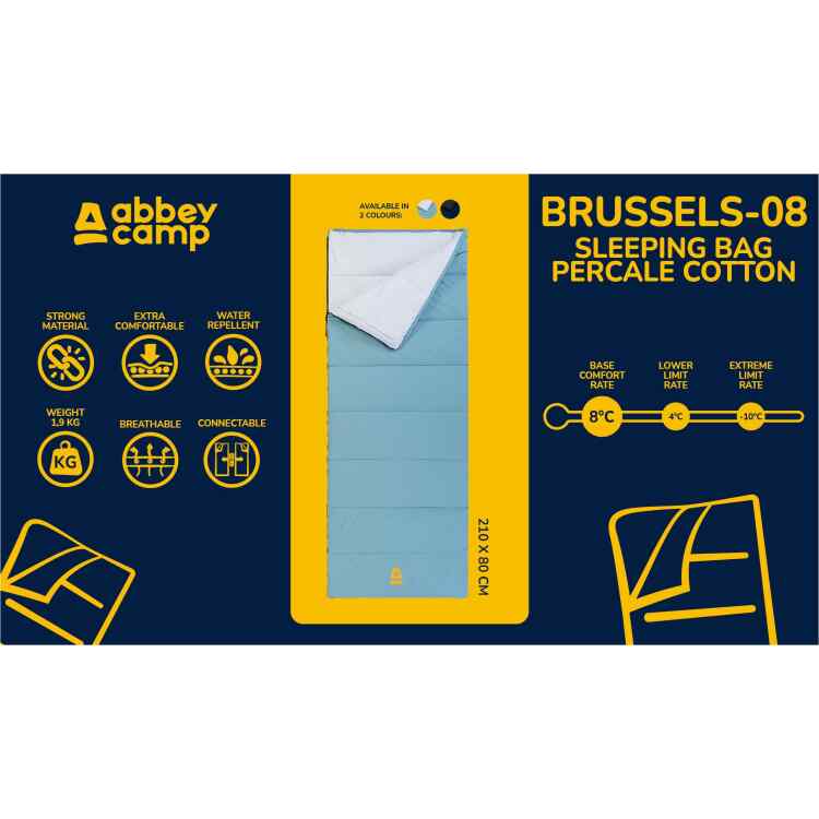 Sleeping Bag Envelop Percale Cotton  BRUSSELS08 - Image 7