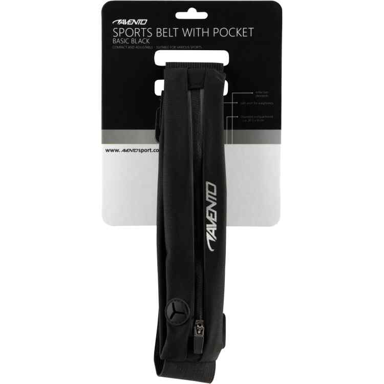 Sports Belt with Pocket  Basic Black - Image 2