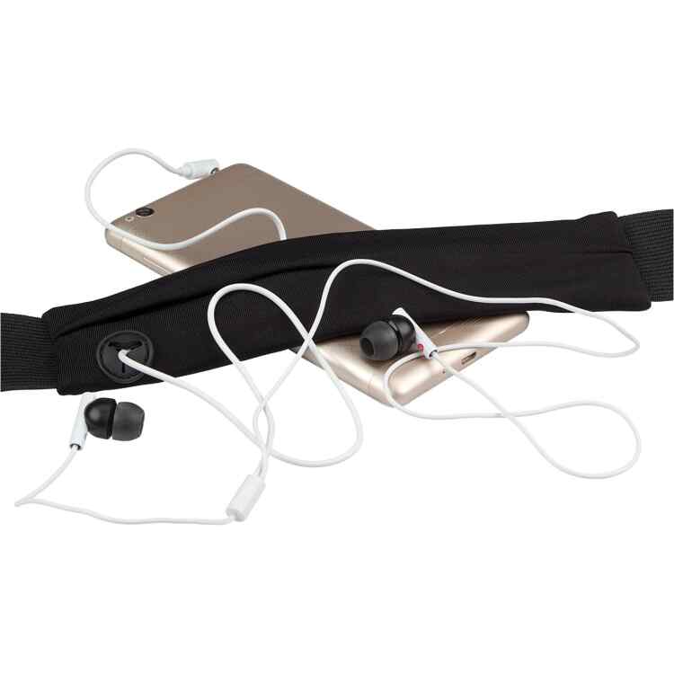 Sports Belt with Pocket  Basic Black - Image 3