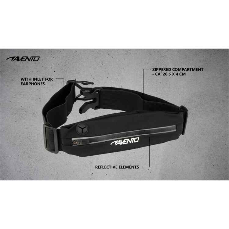 Sports Belt with Pocket  Basic Black - Image 4