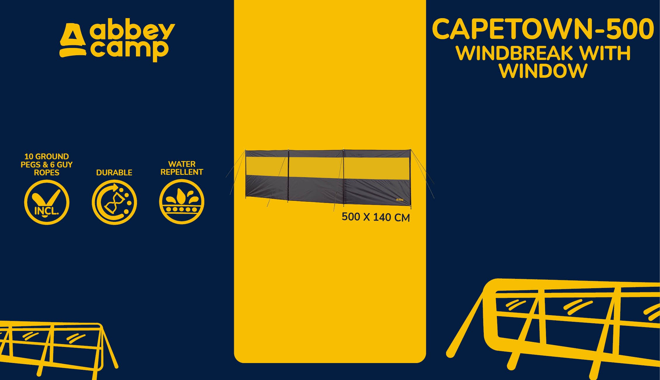 Windscreen with window  5 Meter  CAPETOWN500 - Bilde 3