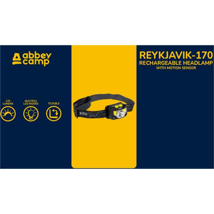 Head Lamp w Motion Sensor Rechargeable  REYKJAVIK170 - Image 6