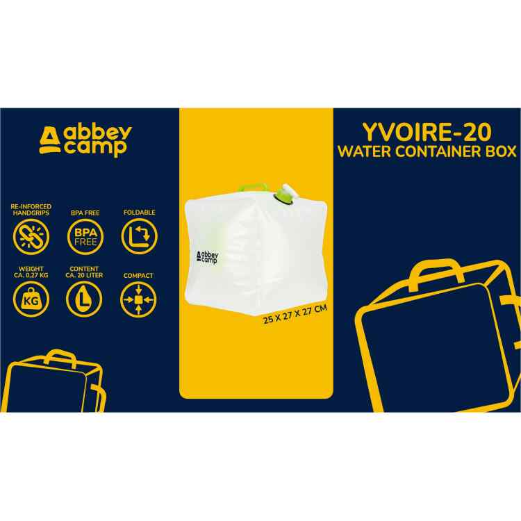 Water Container with Grips 20 Liter Box  YVOIRE020 - Image 3