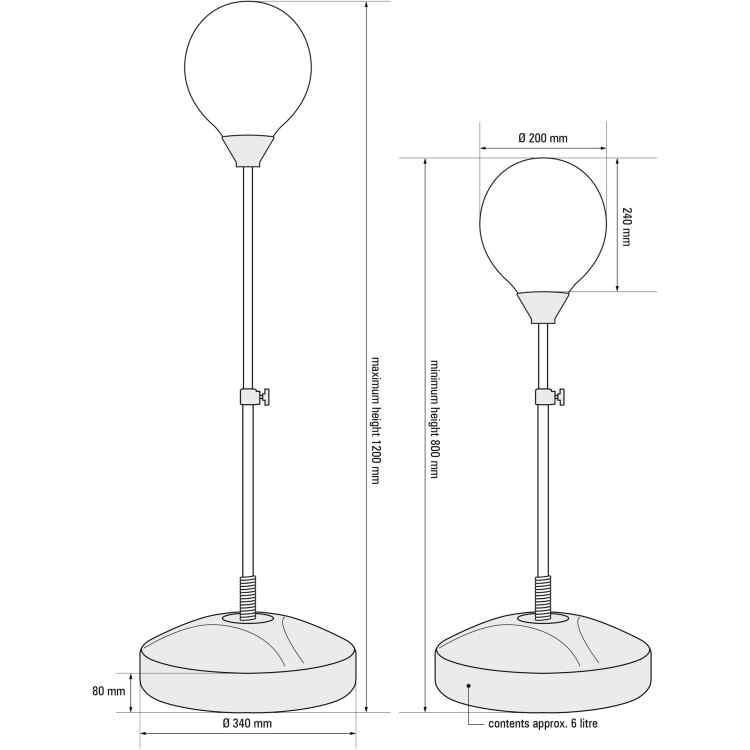 Punchbag Stand Junior  Reflex - Image 6