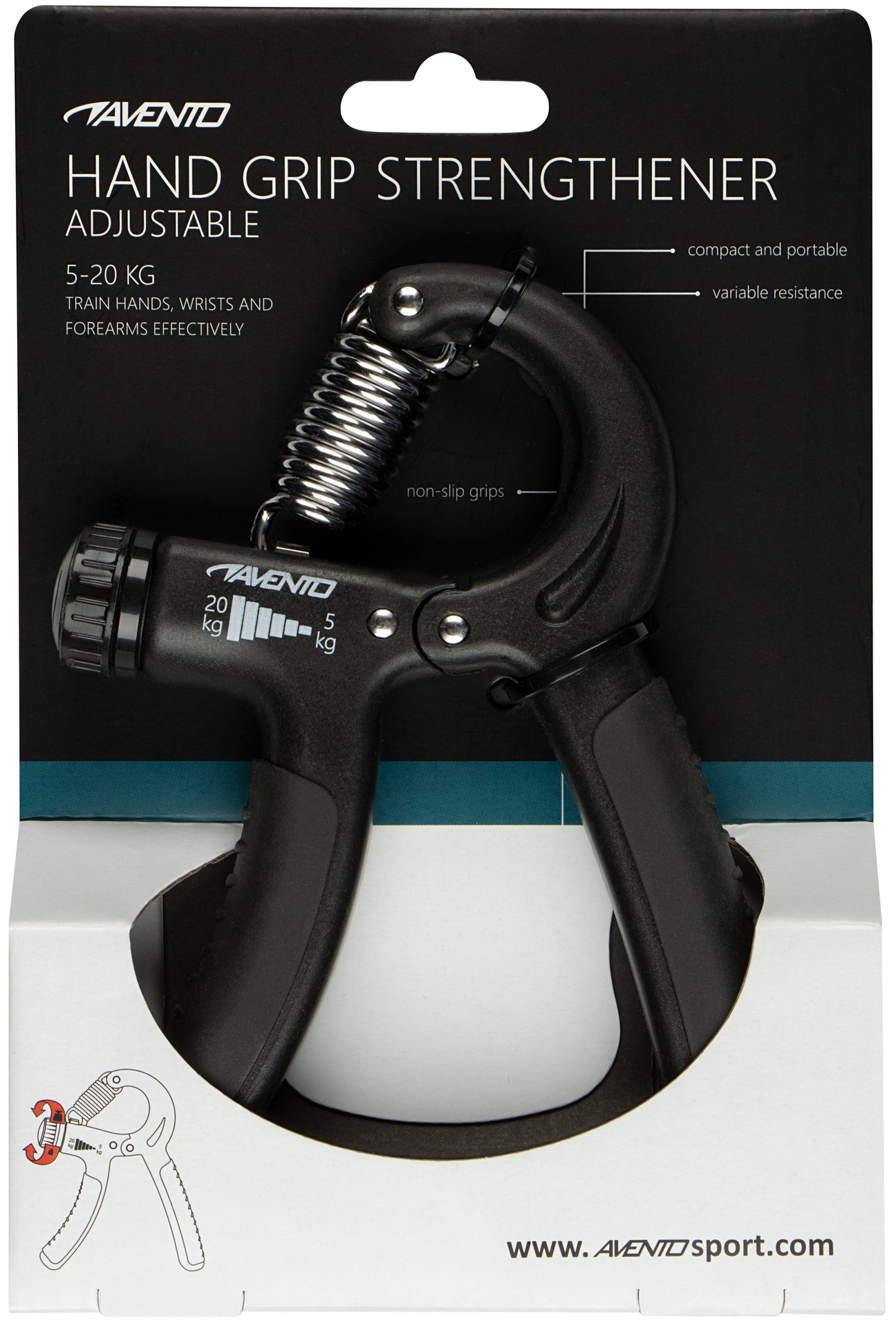Hand Grip Strengthener Adjustable  520 Kg - Image 5