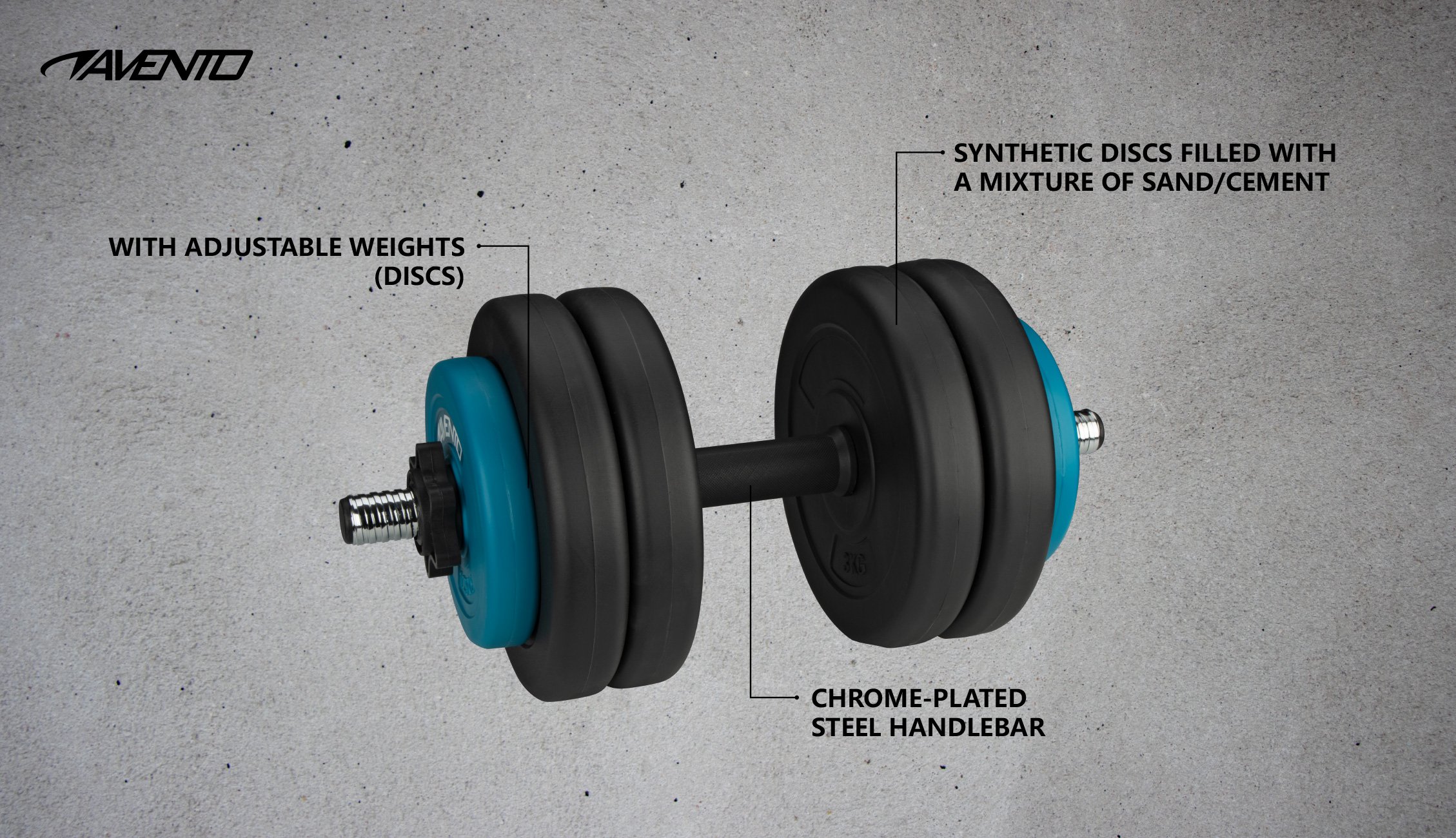 Dumbbell Adjustable Synthetic  15 kg - Image 6
