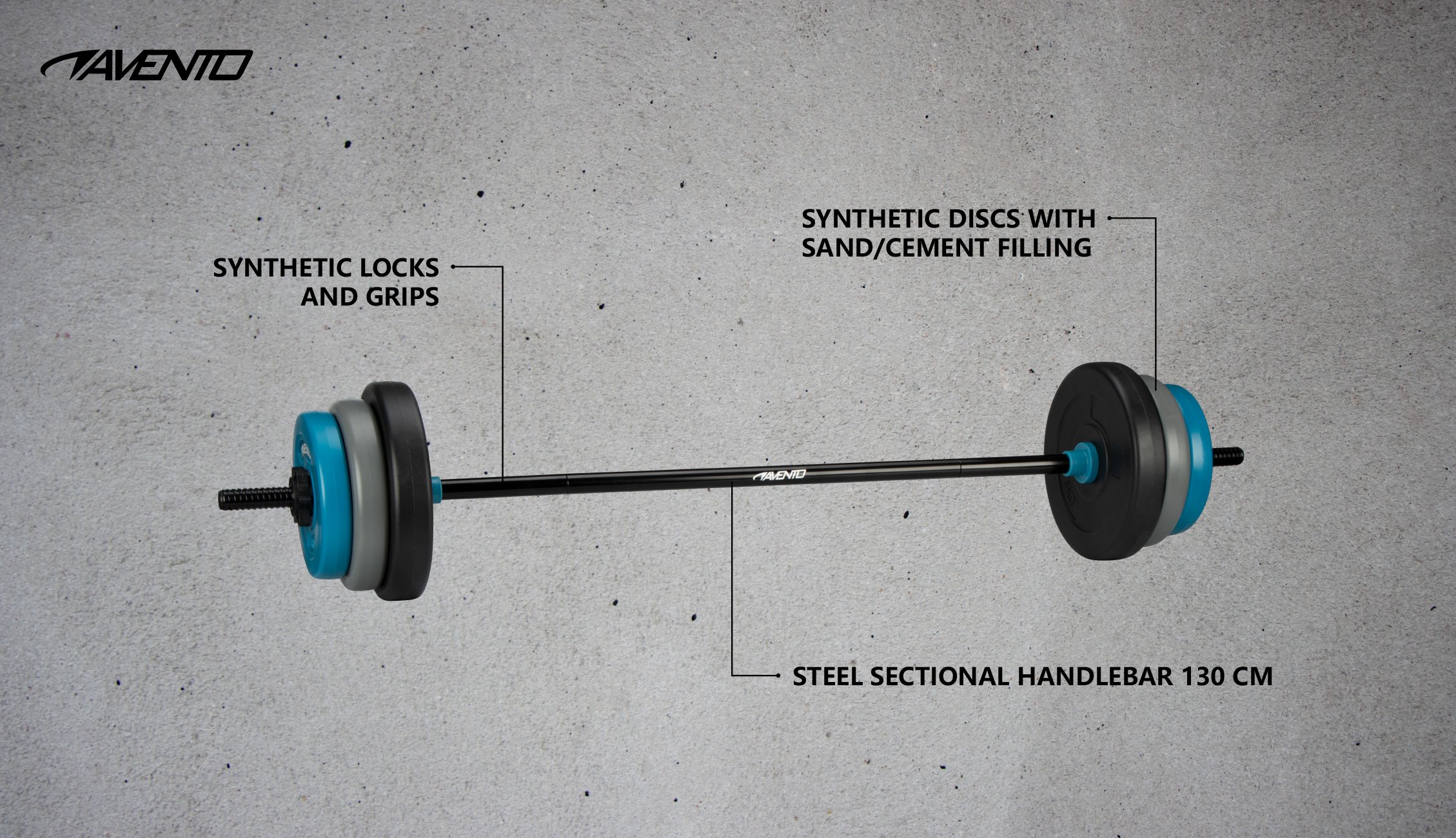 Barbell Set Adjustable  20 Kg - Bilde 4