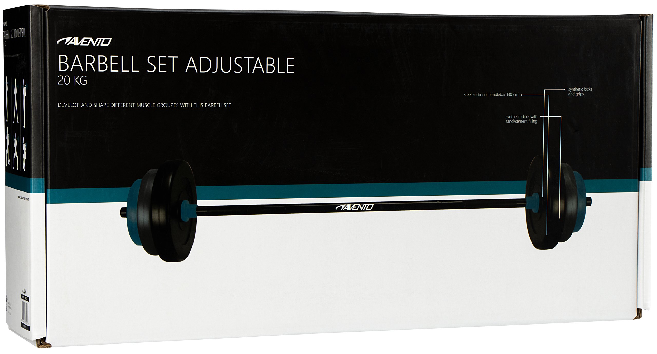 Barbell Set Adjustable  20 Kg - Bilde 6