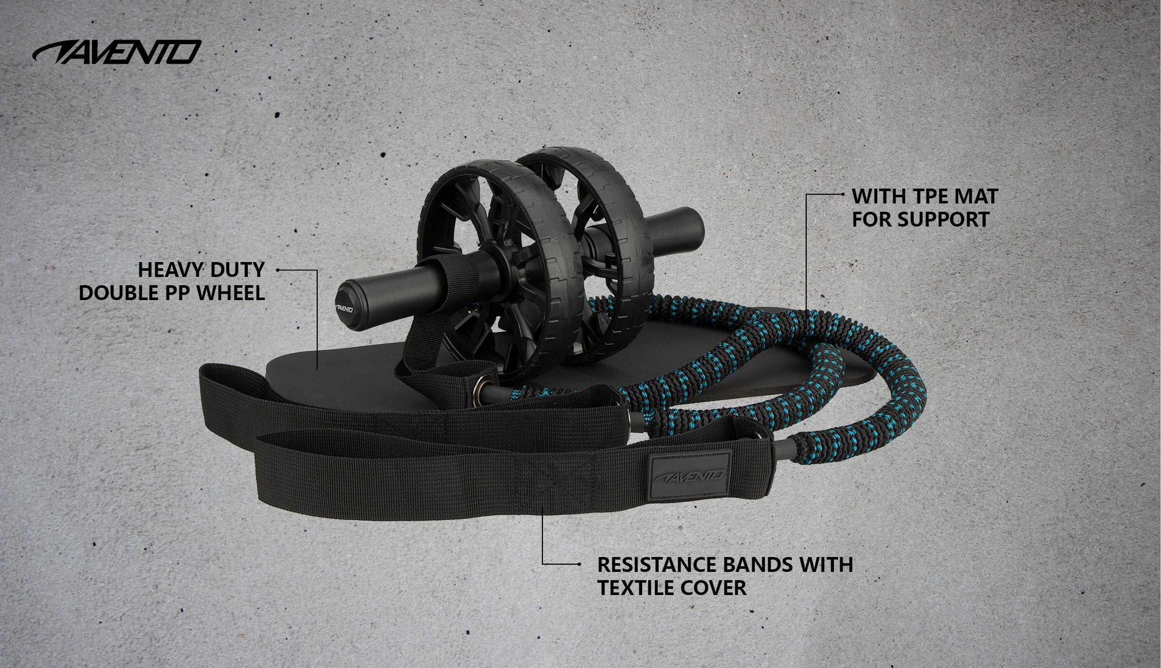 Power AbRoller  Resistance Bands Heavy Duty - Image 6