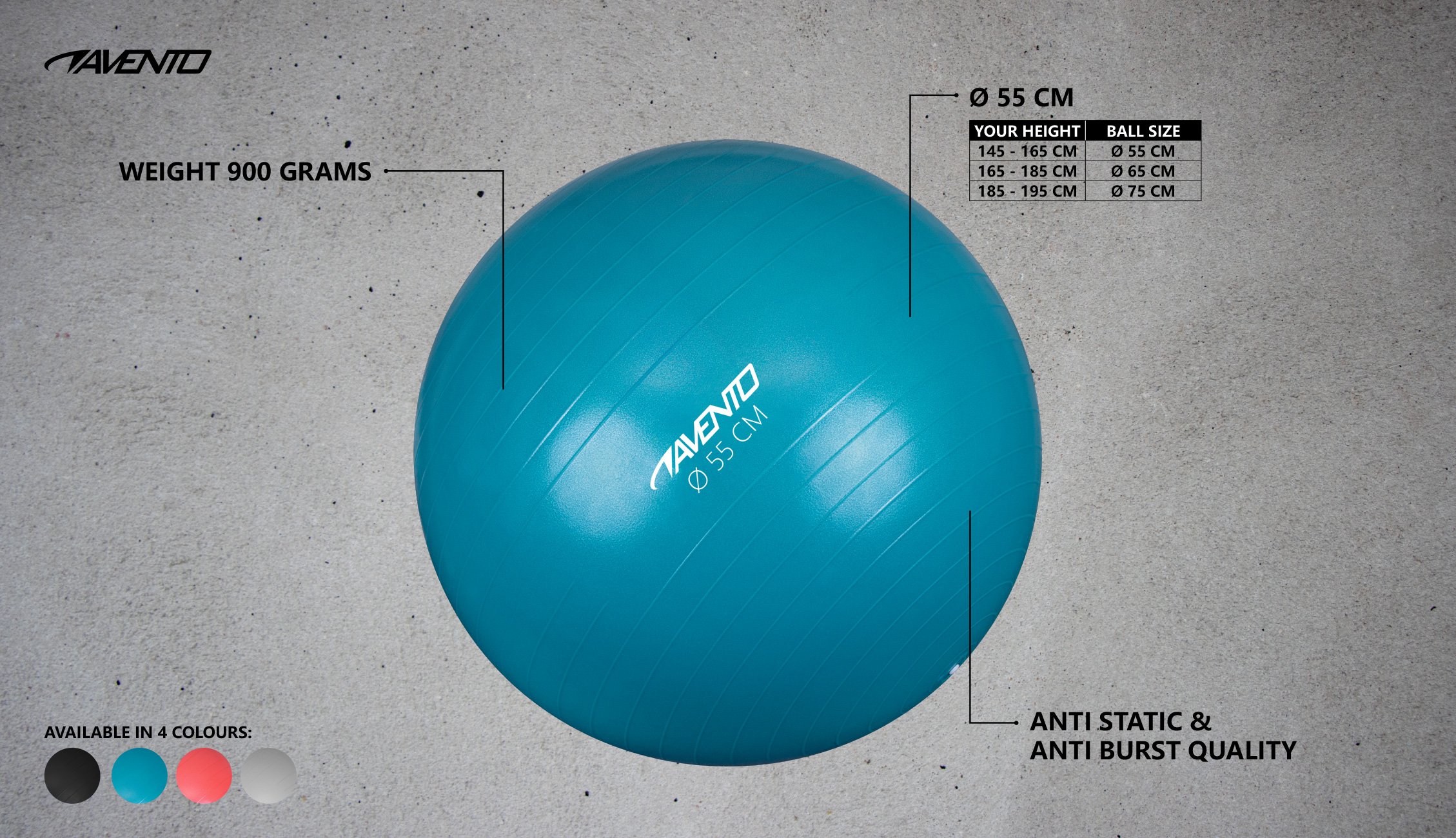 FitnessGym Ball   55 cm - Image 2