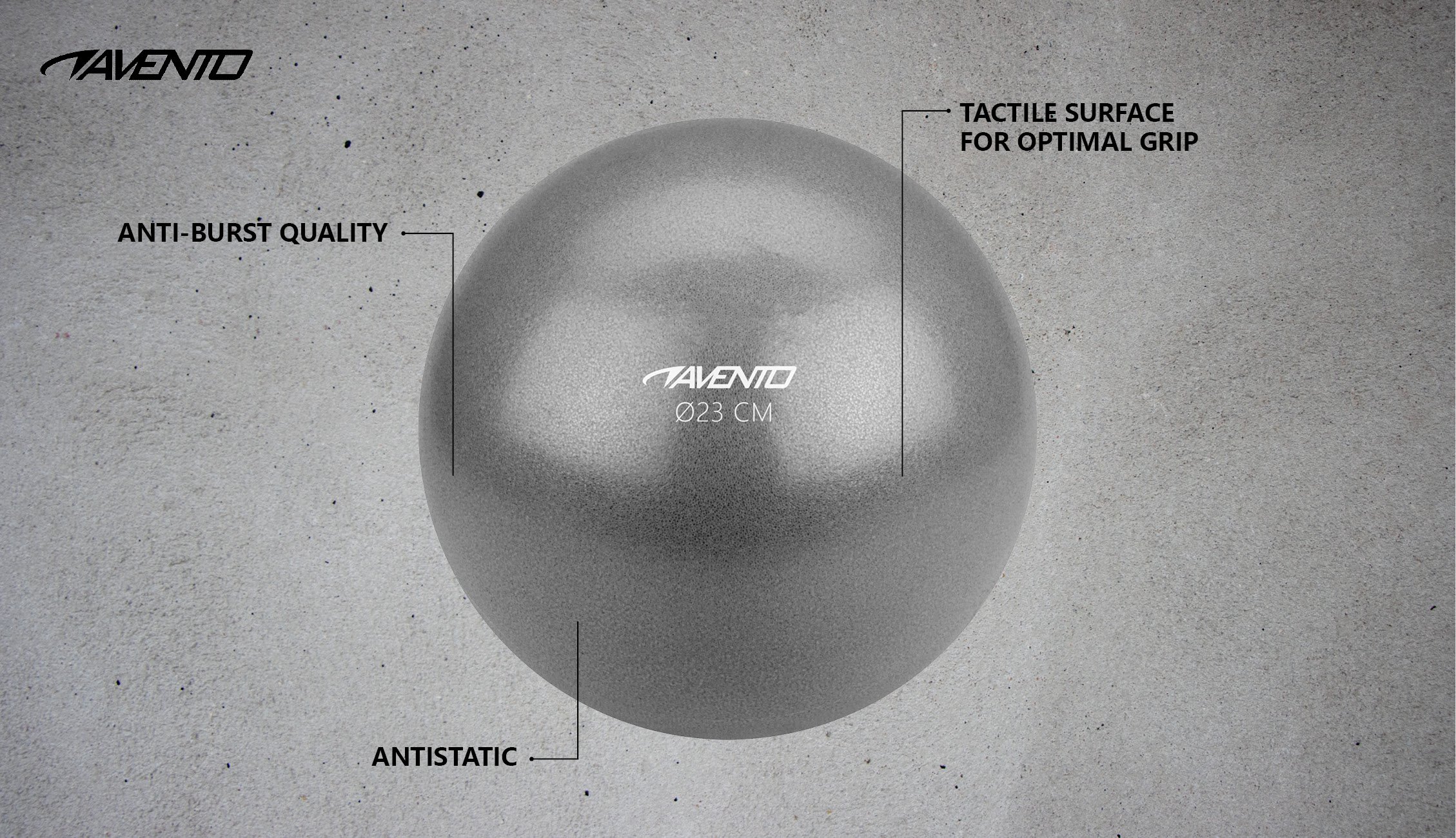 Soft Excercise Ball   23 cm - Image 3