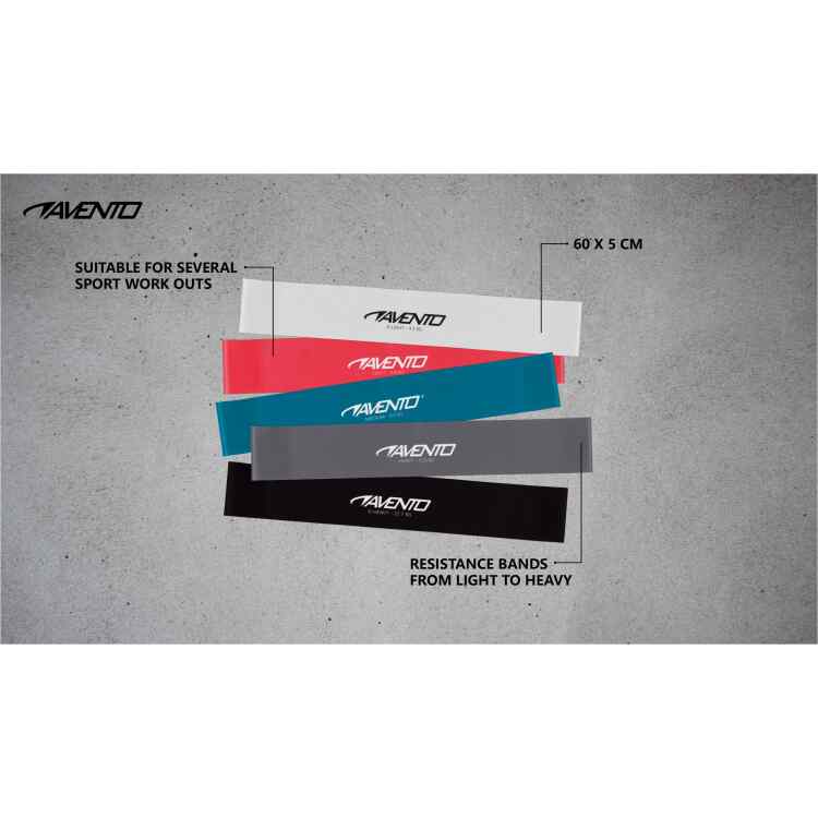 Fitness Resistance Band Set Latex  5 Levels - Image 2