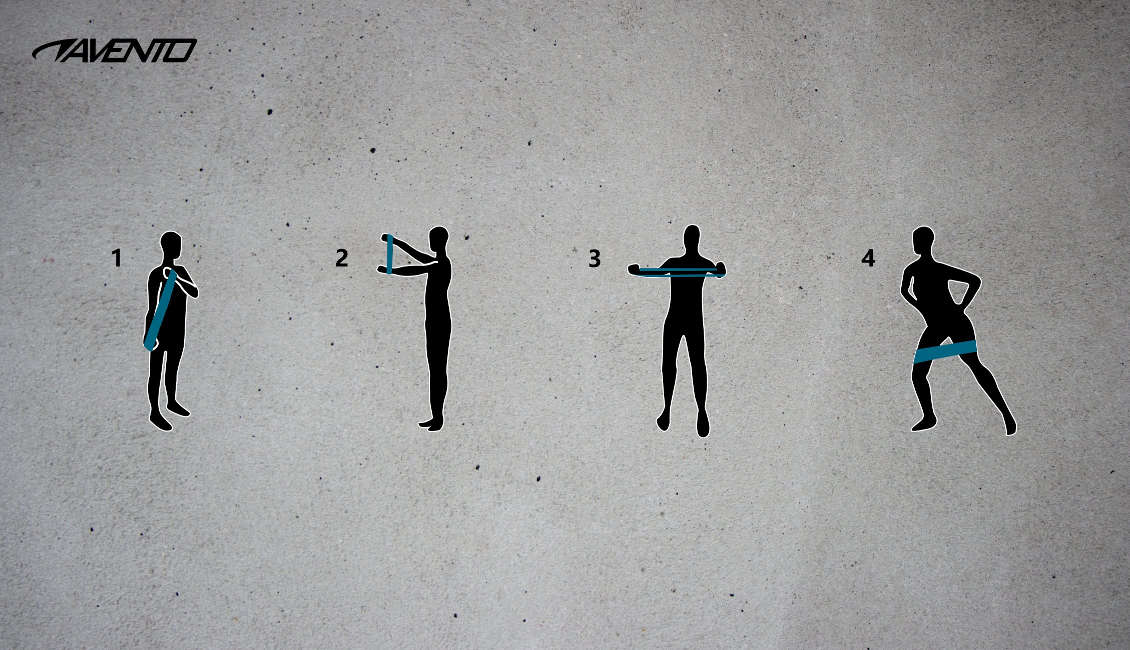 Fitness Resistance Band Set Latex  5 Levels - Image 3