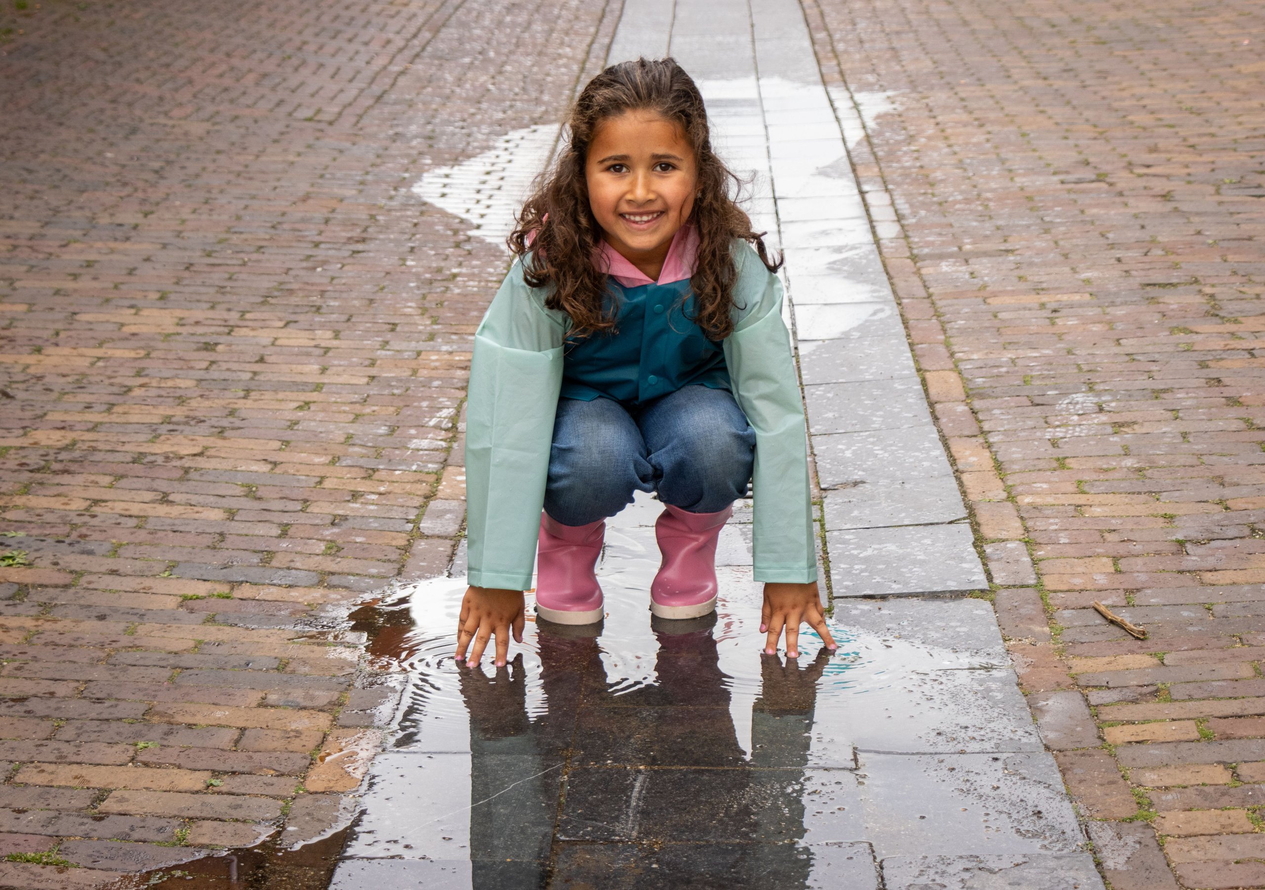 EVA kids rainjacket  Poppy - Image 3