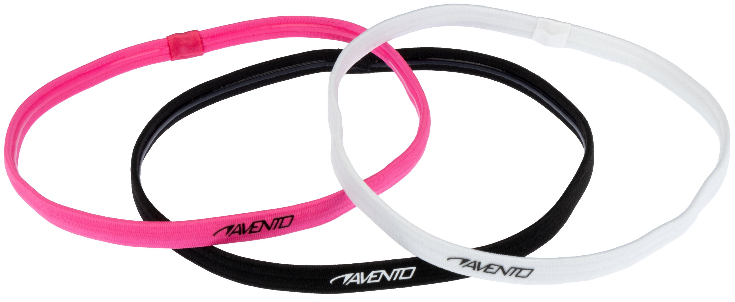 Sports Hairband Elastic 3 Pieces  Pink
