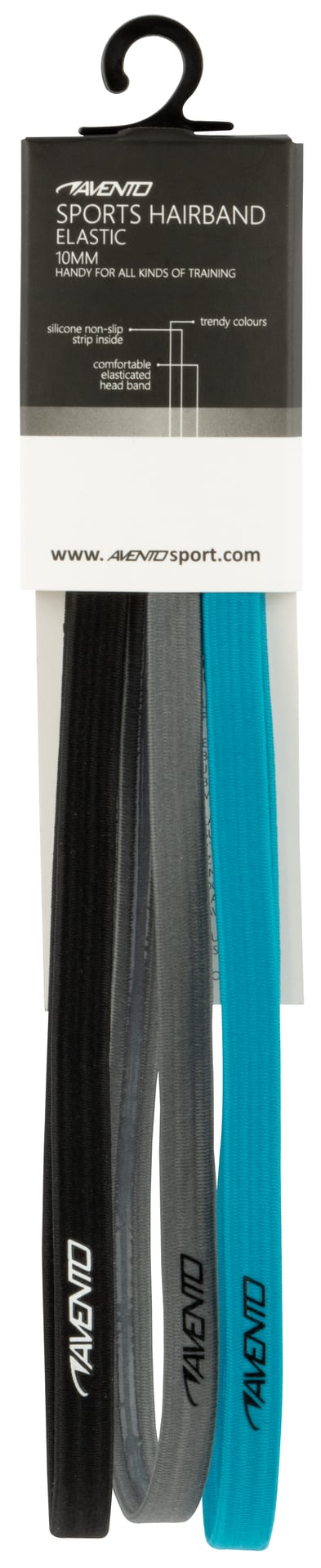 Sports Hairband Elastic 3 Pieces  Blue - Image 3