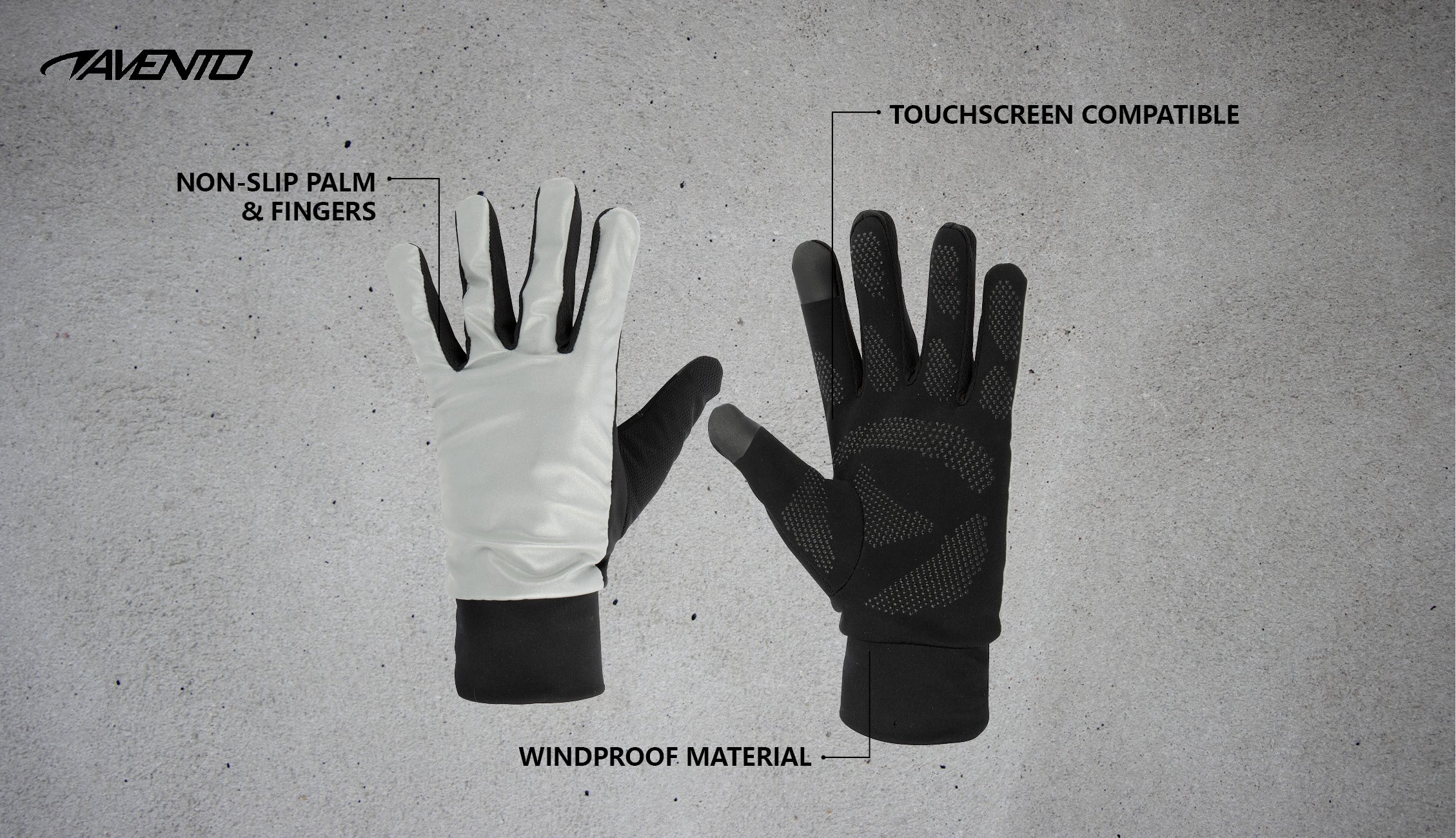 Sports Gloves Windproof Reflective - Bilde 2