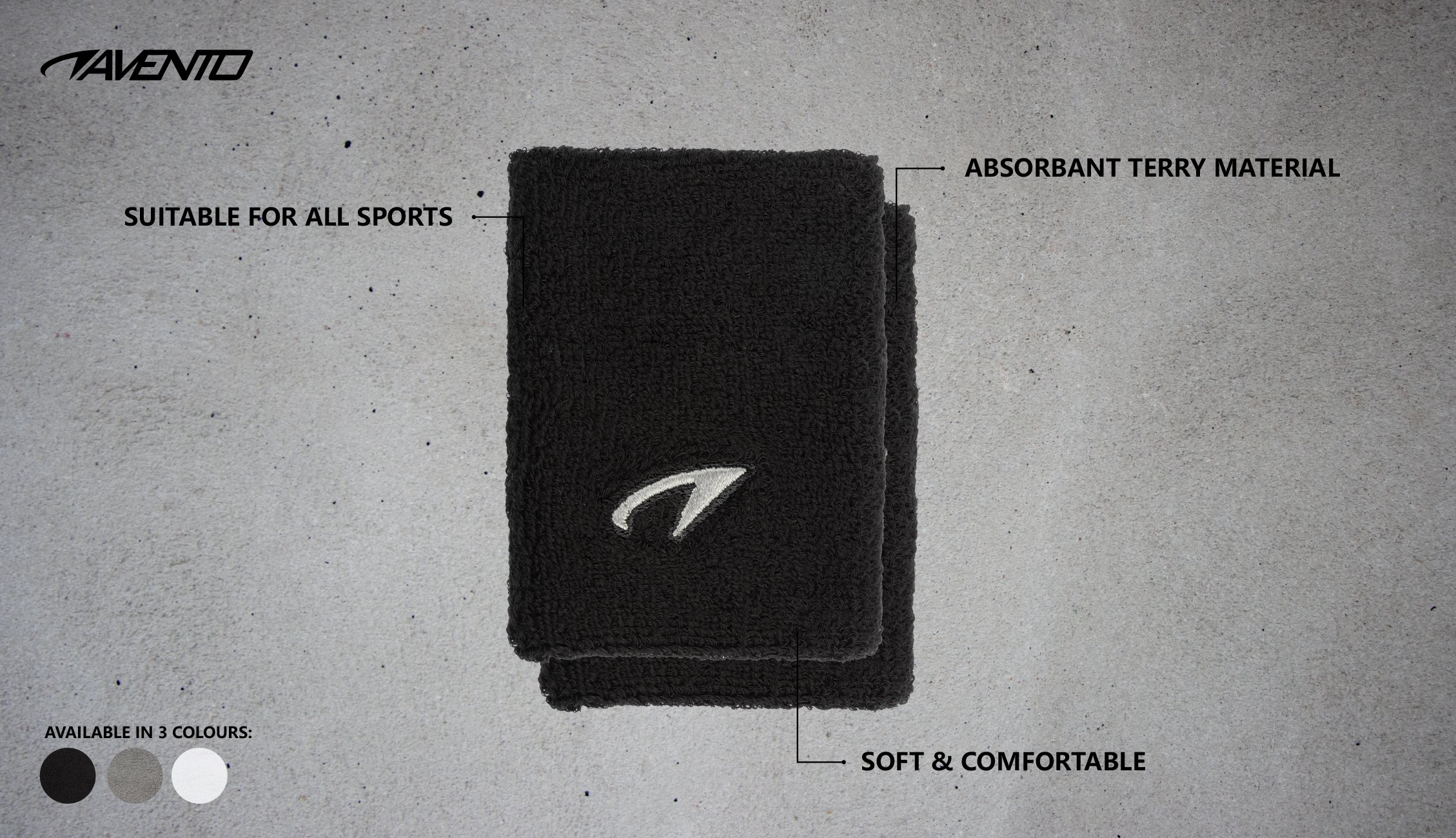 Sports Wrist Sweatband  Pair