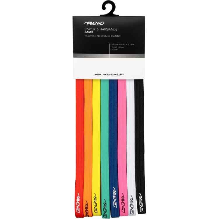Sports Hairband Elastic 8 Pieces  MLT - Image 2