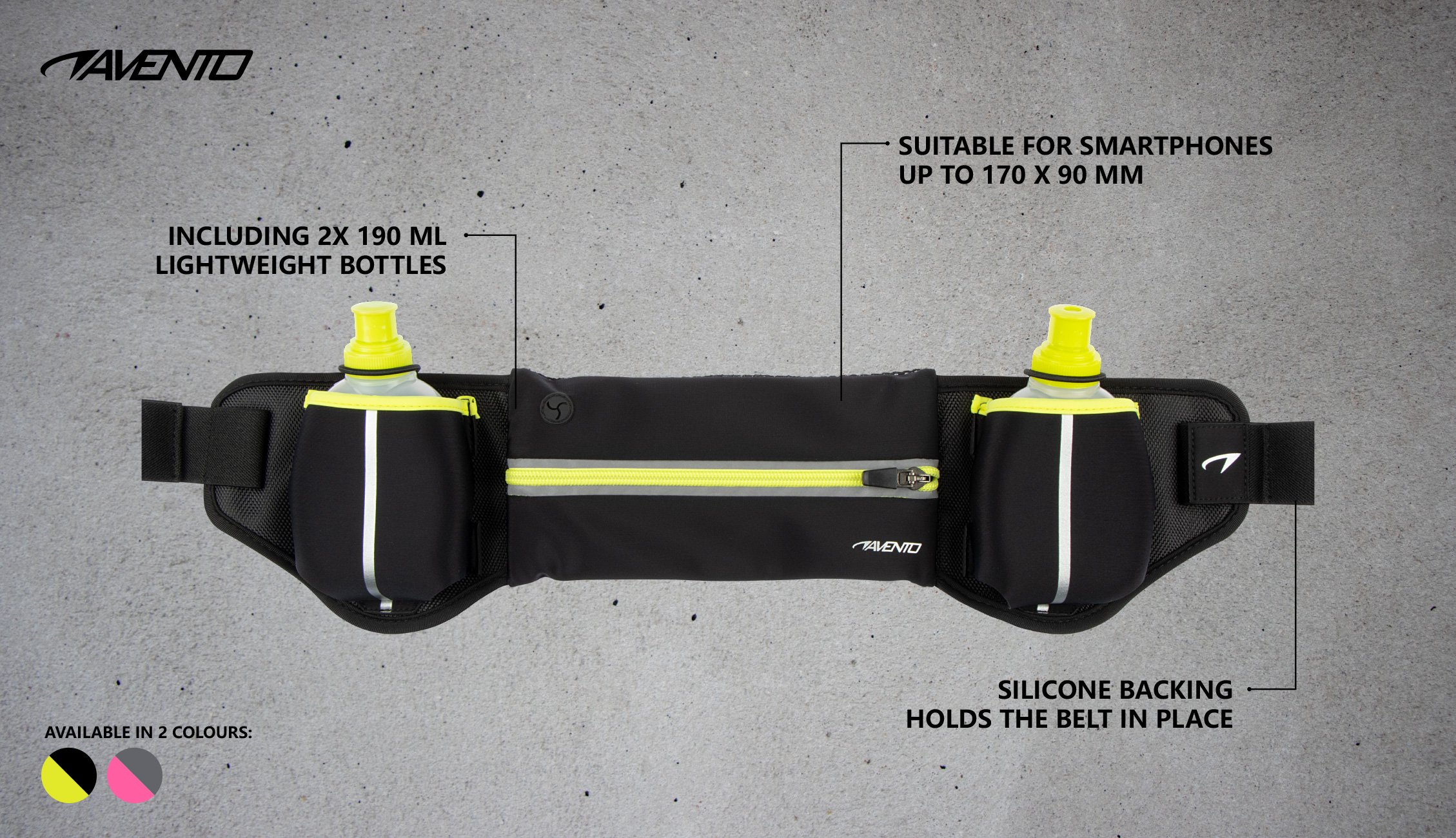 Running belt with 2 Bottles  Addy - Bilde 6