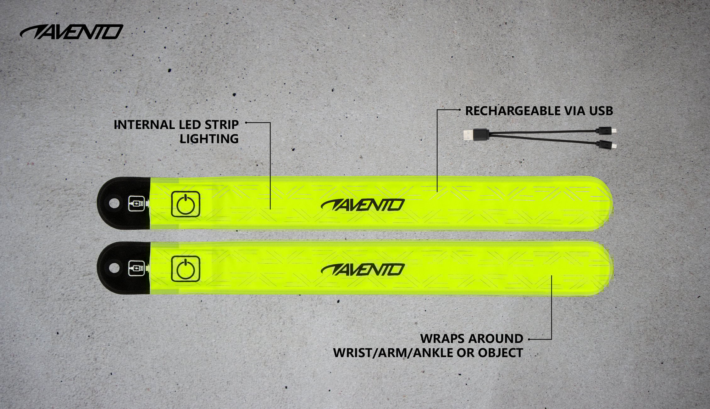 SlapOn Bands Rechargeable LED Set of 2 - Image 3
