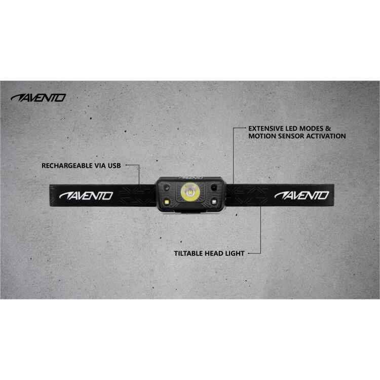 Head Lamp w Motion Sensor Rechargeable  Multi Mode - Image 4