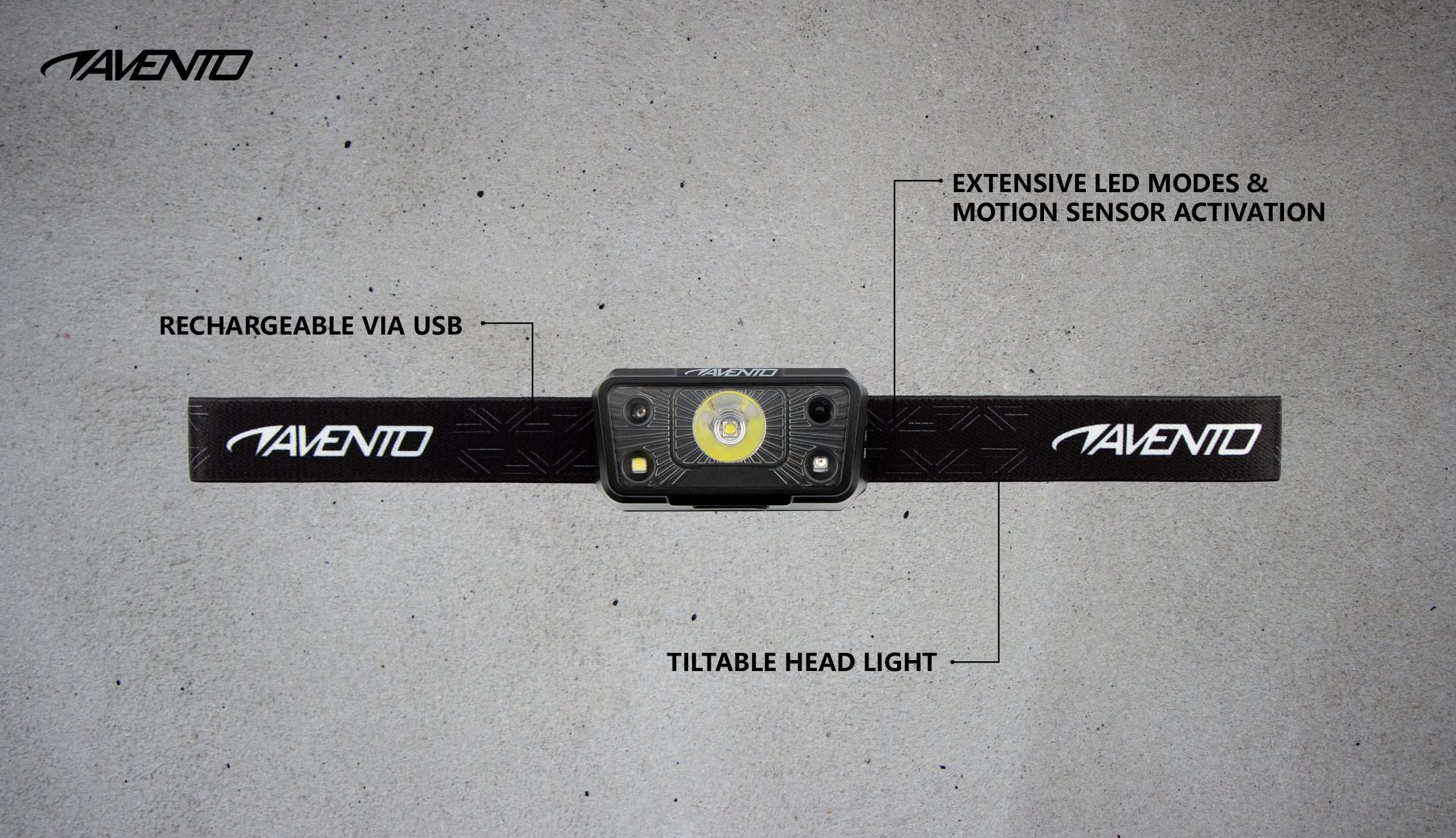 Head Lamp w Motion Sensor Rechargeable  Multi Mode - Image 4