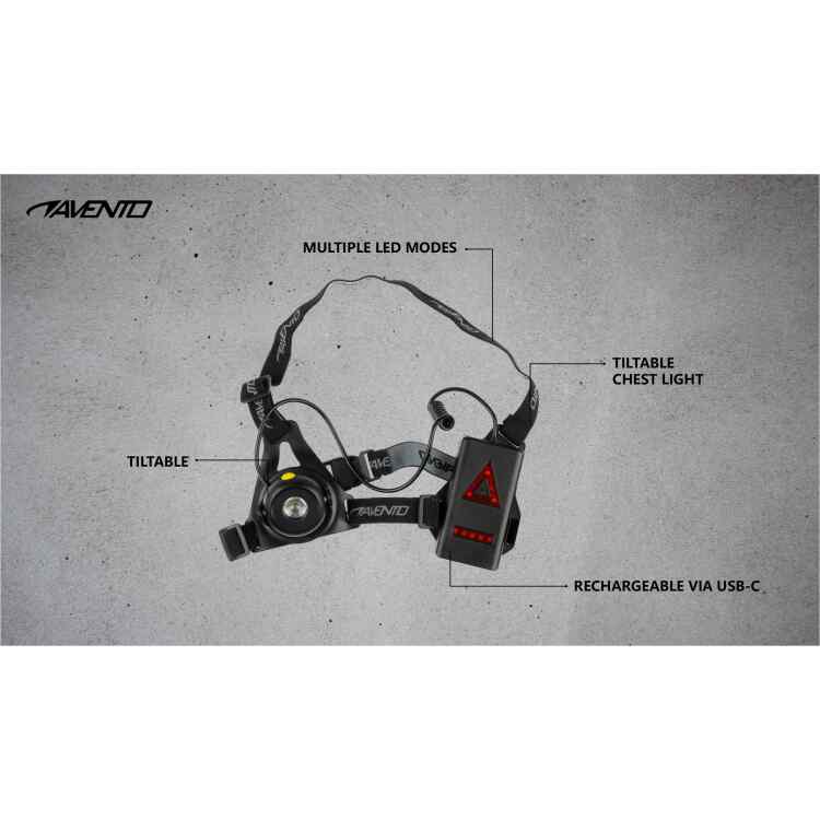 Running Safety Vest Rechargeable Chestlight  Tiltable - Image 2
