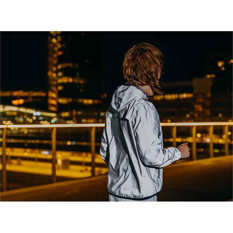 Reflective Jacket with Hood Junior  Full Reflective - Image 14