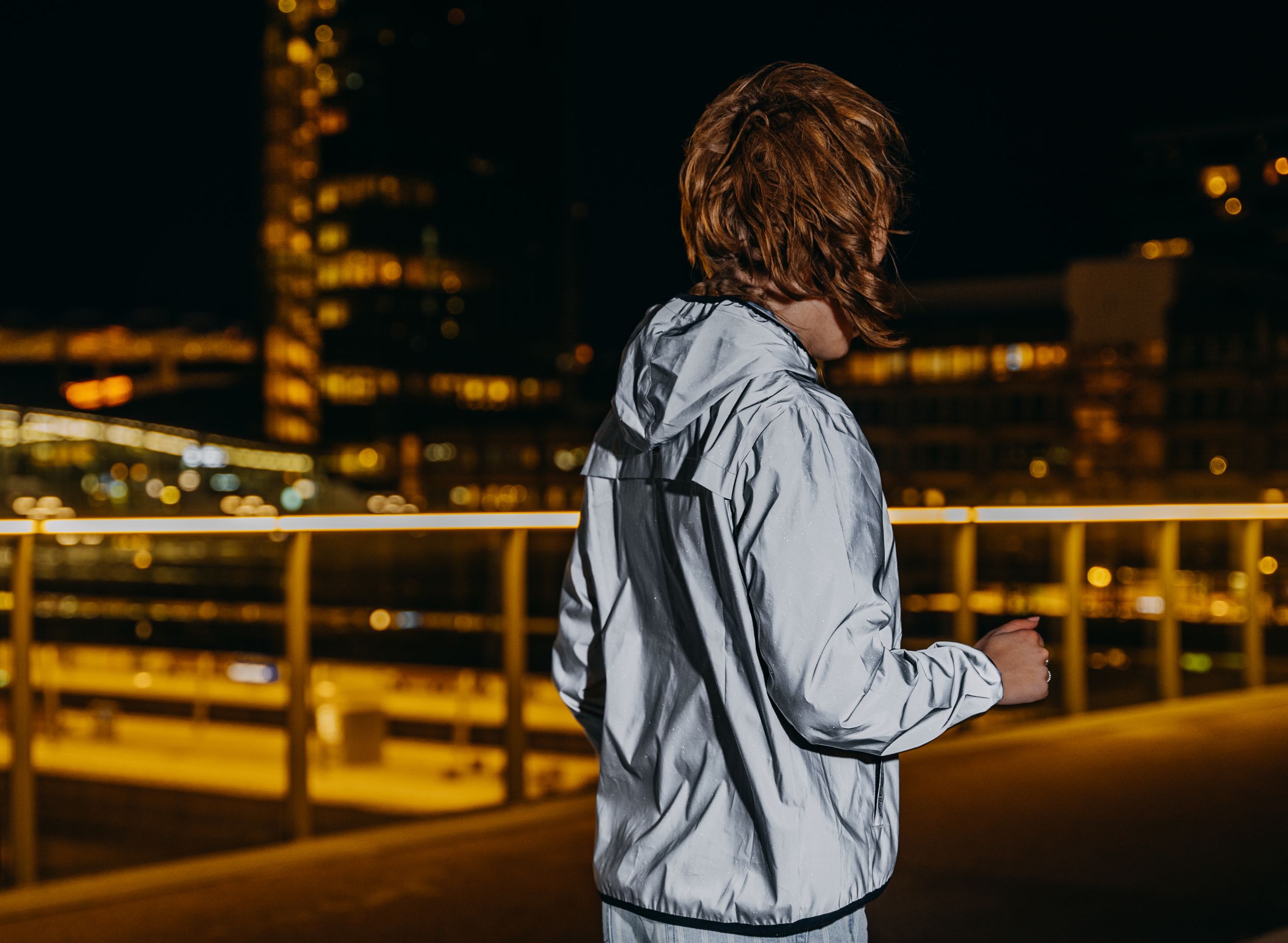 Reflective Jacket with Hood Junior Full Reflective - Image 14