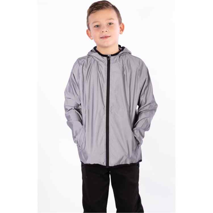 Reflective Jacket with Hood Junior  Full Reflective - Image 3