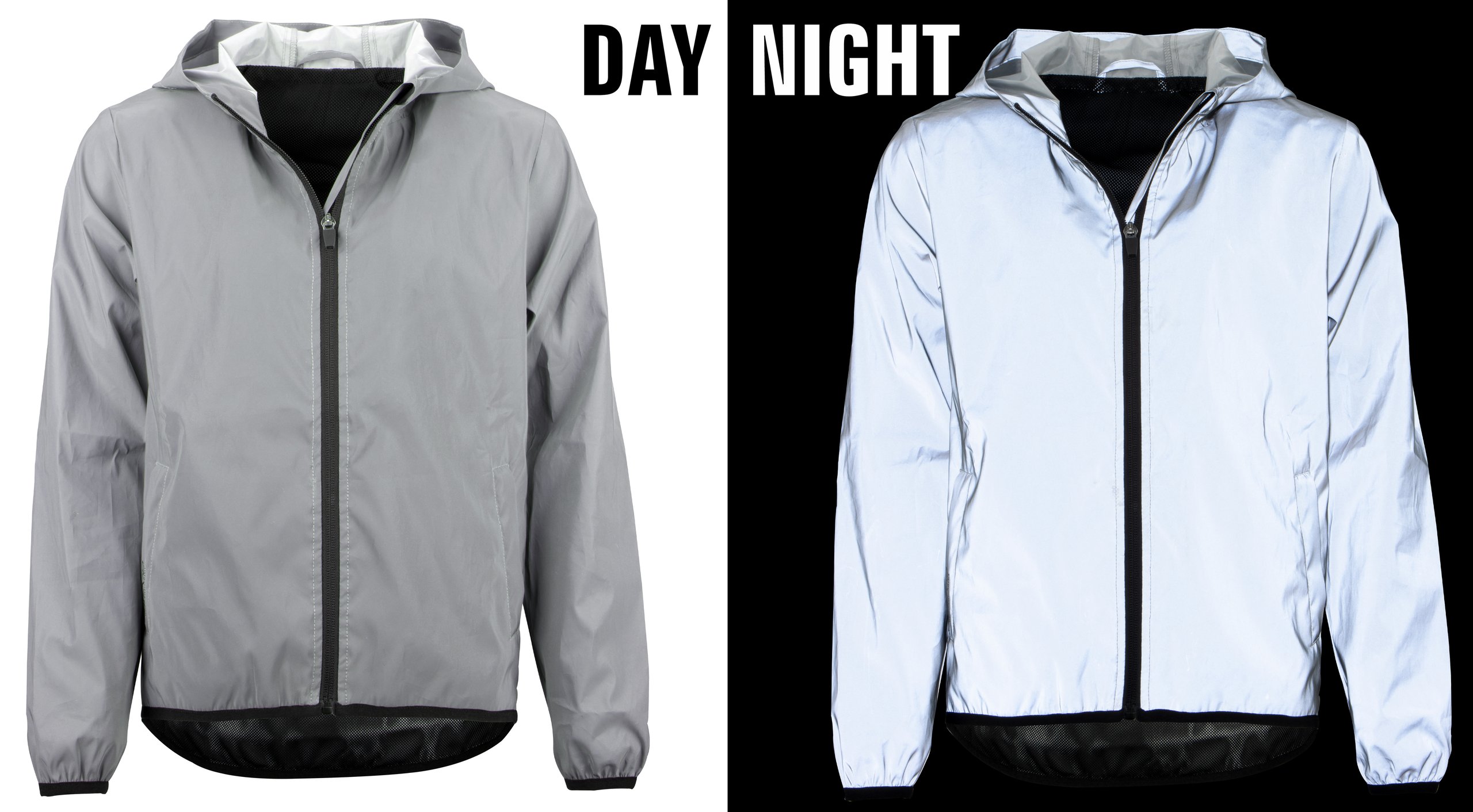Reflective Jacket with Hood Junior Full Reflective - Image 7