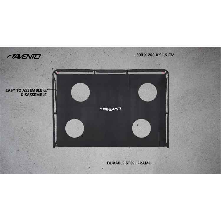 Football Goal Steel w Target Screen 300 x 200 x 915 cm - Image 8