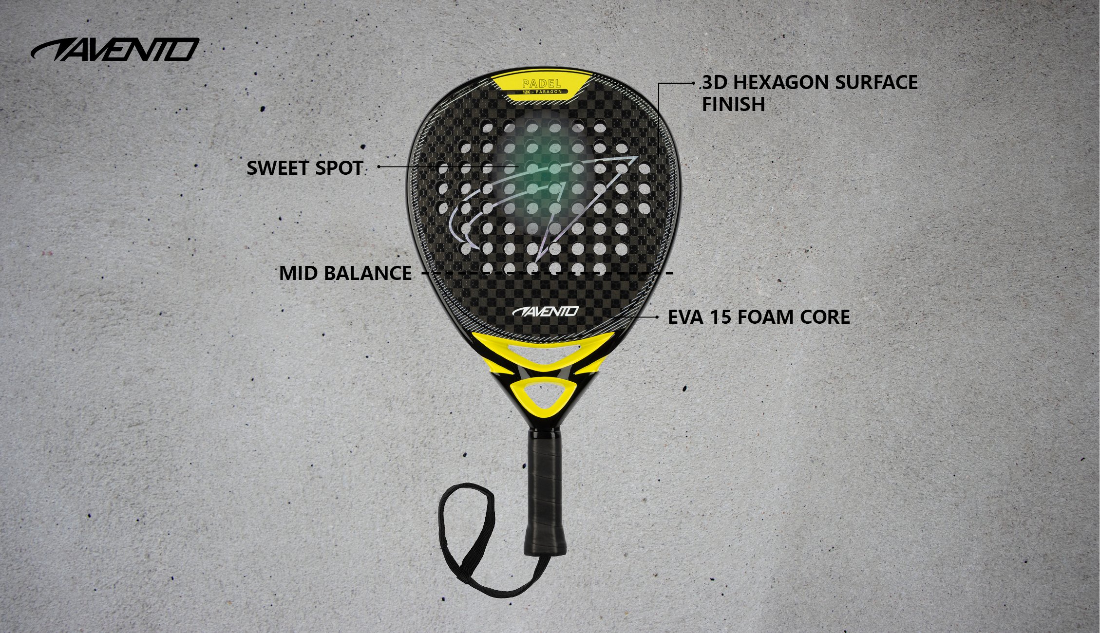 Padel Racket 12K Carbon Paragon - Image 4