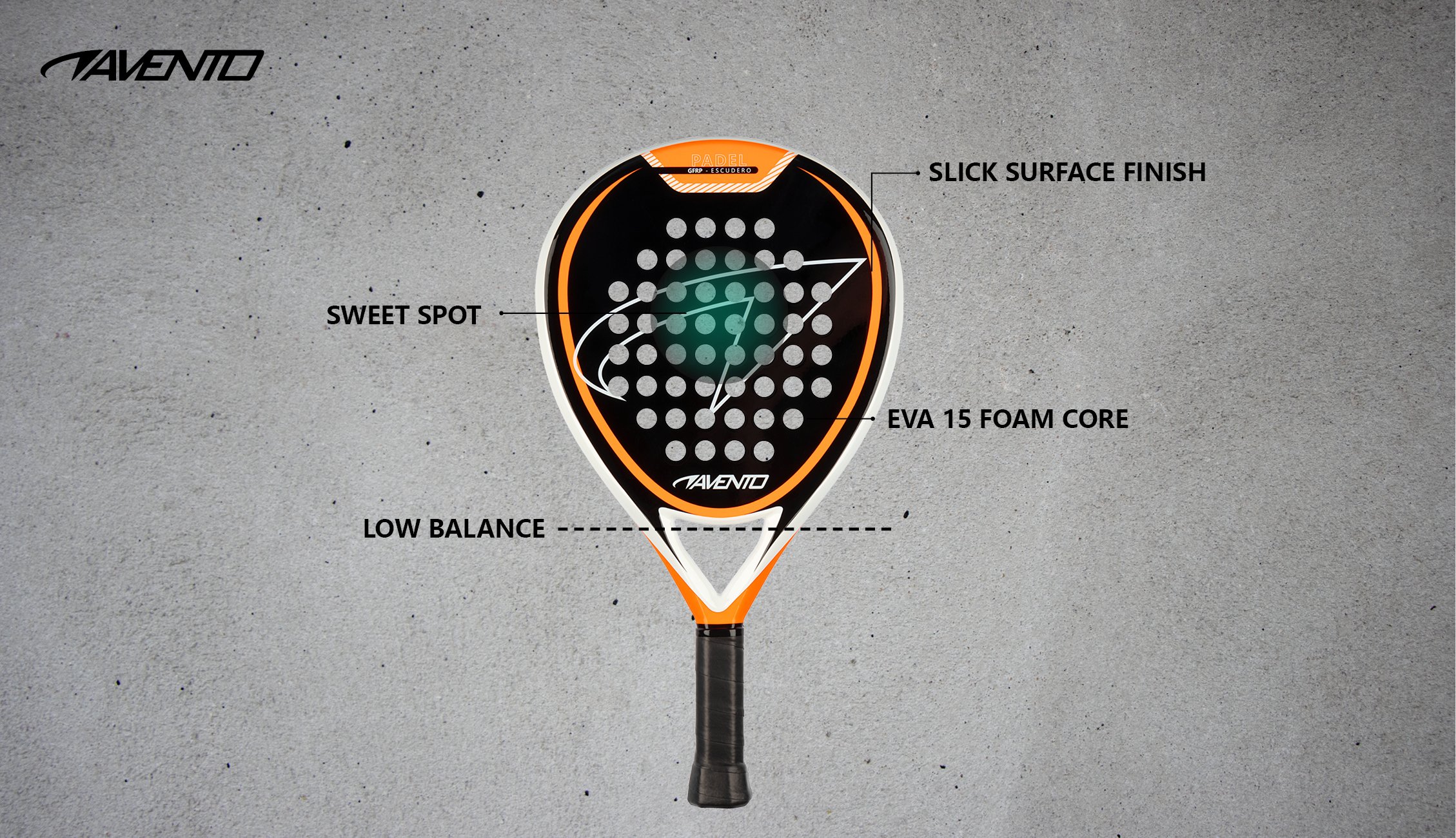 Padel Racket Junior GFRP Escudero - Image 2