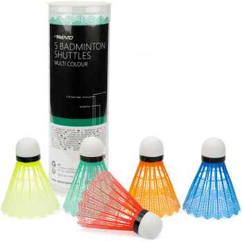 5 Badminton Shuttles  5 Colours